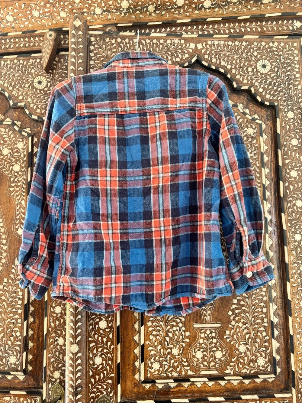 Vintage OshKosh B'gosh Kids Plaid Flannel Long Sleeve Shirt